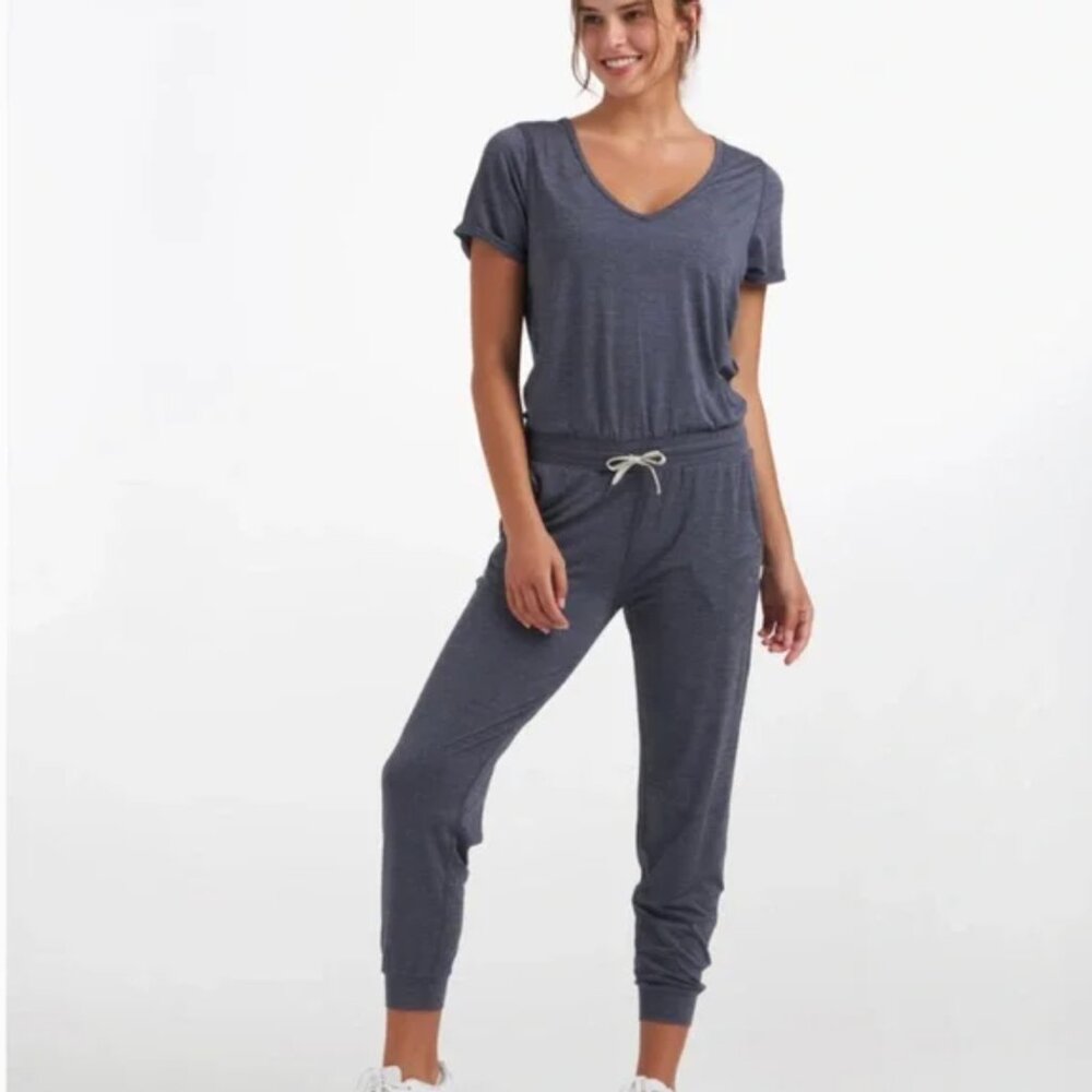 Vuori All Day Jumpsuit Azure Heather L
